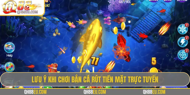 Game Bắn Cá Rút Tiền Mặt: Giải Trí Kết Hợp Phần Thưởng Thực Tế 4 Lưu ý khi chơi bắn cá rút tiền mặt trực tuyến