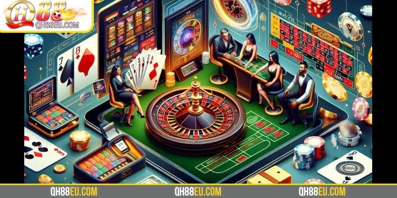 Trải nghiệm và tìm hiểu các ưu điểm ấn tượng EVO Casino QH88